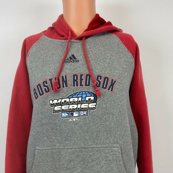adidas Other - Adidas Boston Red Sox 2004 Word Series Champs Hoodie Sweatshirt Vtg MLB XL